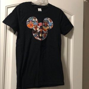 Black shirt with Thanksgiving themed Mickey head